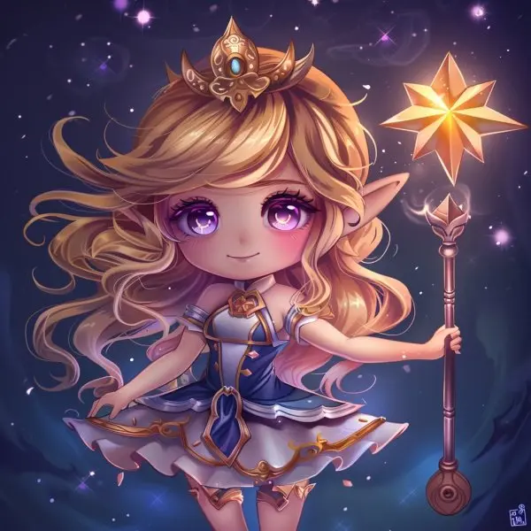 Hình ảnh Lux chibi làm avatar, hình nền điện thoại 20