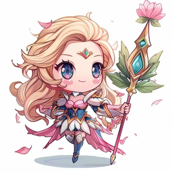 Hình ảnh Lux chibi làm avatar, hình nền điện thoại 3