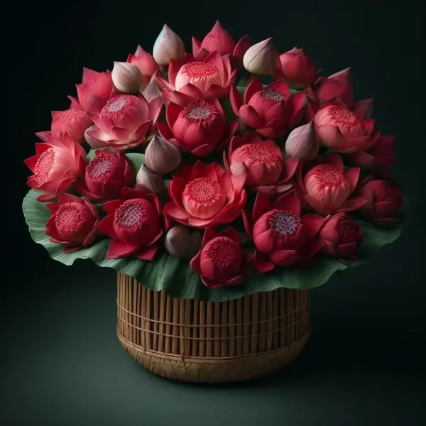 Hình ảnh hoa Sen đỏ 17