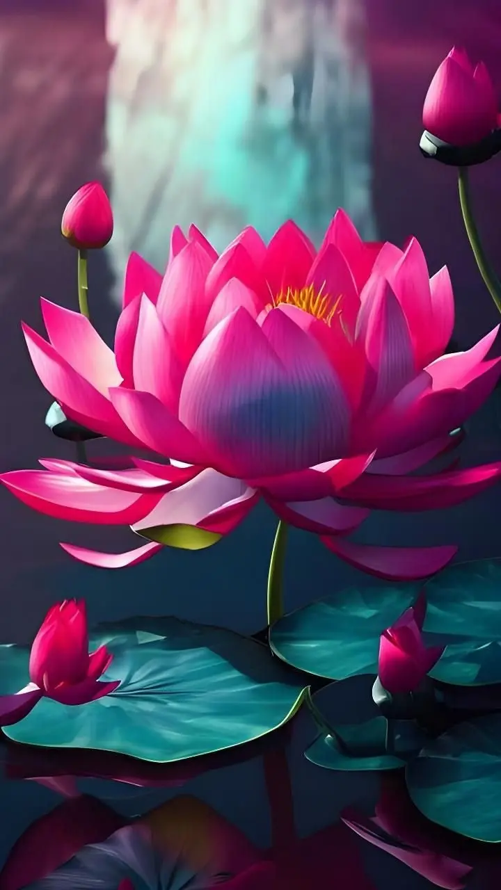 Hình ảnh hoa Sen đỏ 6