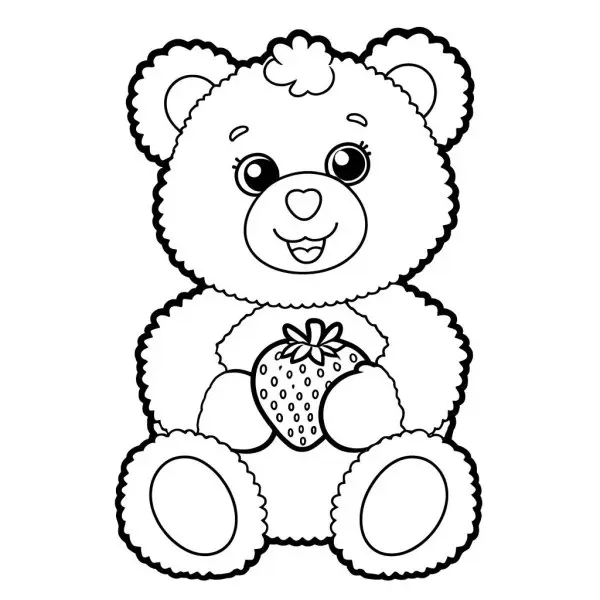 Tranh tô màu gấu dâu lotso 6