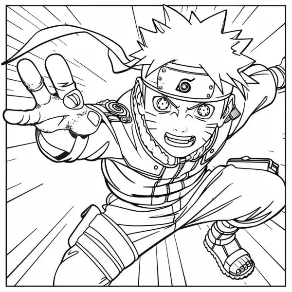 Tranh tô màu Naruto 4