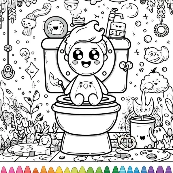 Tranh tô màu Skibidi Toilet 6