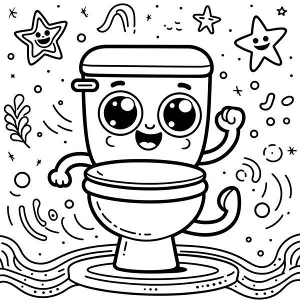 Tranh tô màu Skibidi Toilet 10