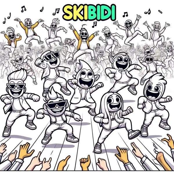 Tranh tô màu Skibidi 5