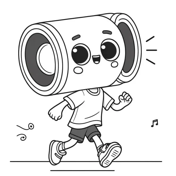 Tranh tô màu Speakerman 9
