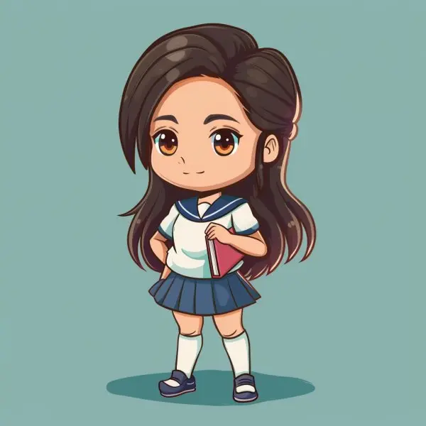 học sinh chibi 1