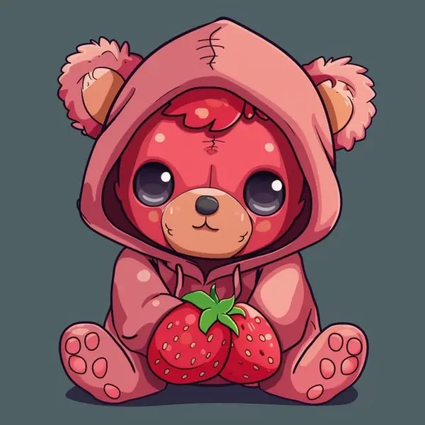 Gấu dâu chibi 13