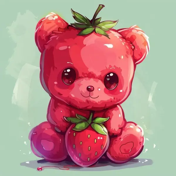 Gấu dâu chibi 15