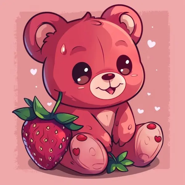 Gấu dâu chibi 19