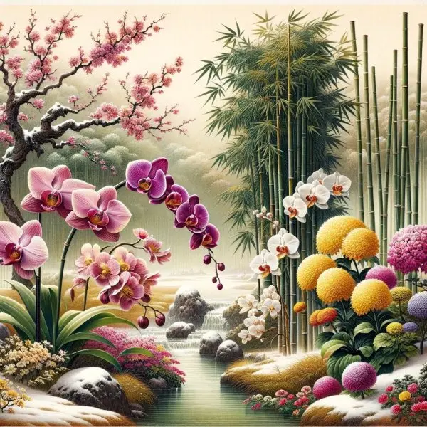 Hoa cúc mai tứ quý 1