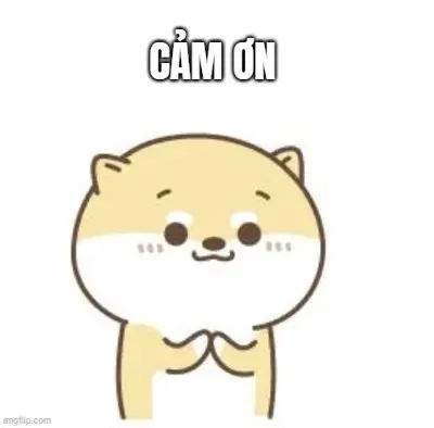 Meme cảm ơn cute 4