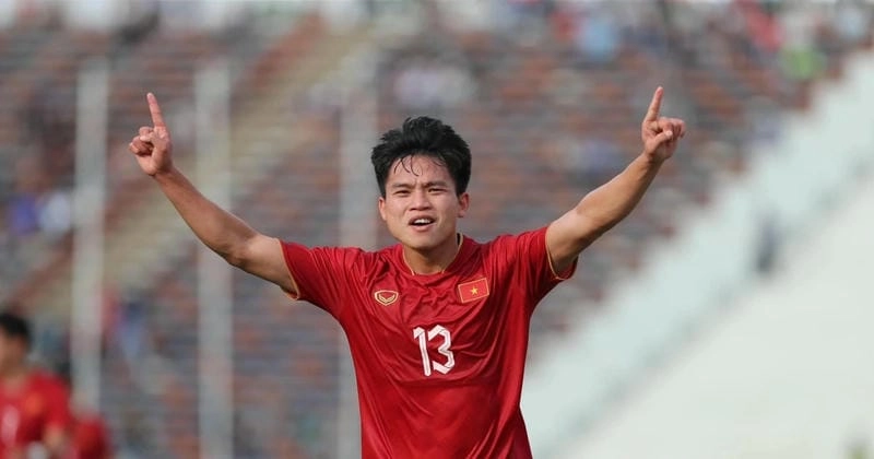  Hồ Văn Cường ăn mừng cùng U22 Việt Nam tại SEA Games 32, nguồn: v6bet.
