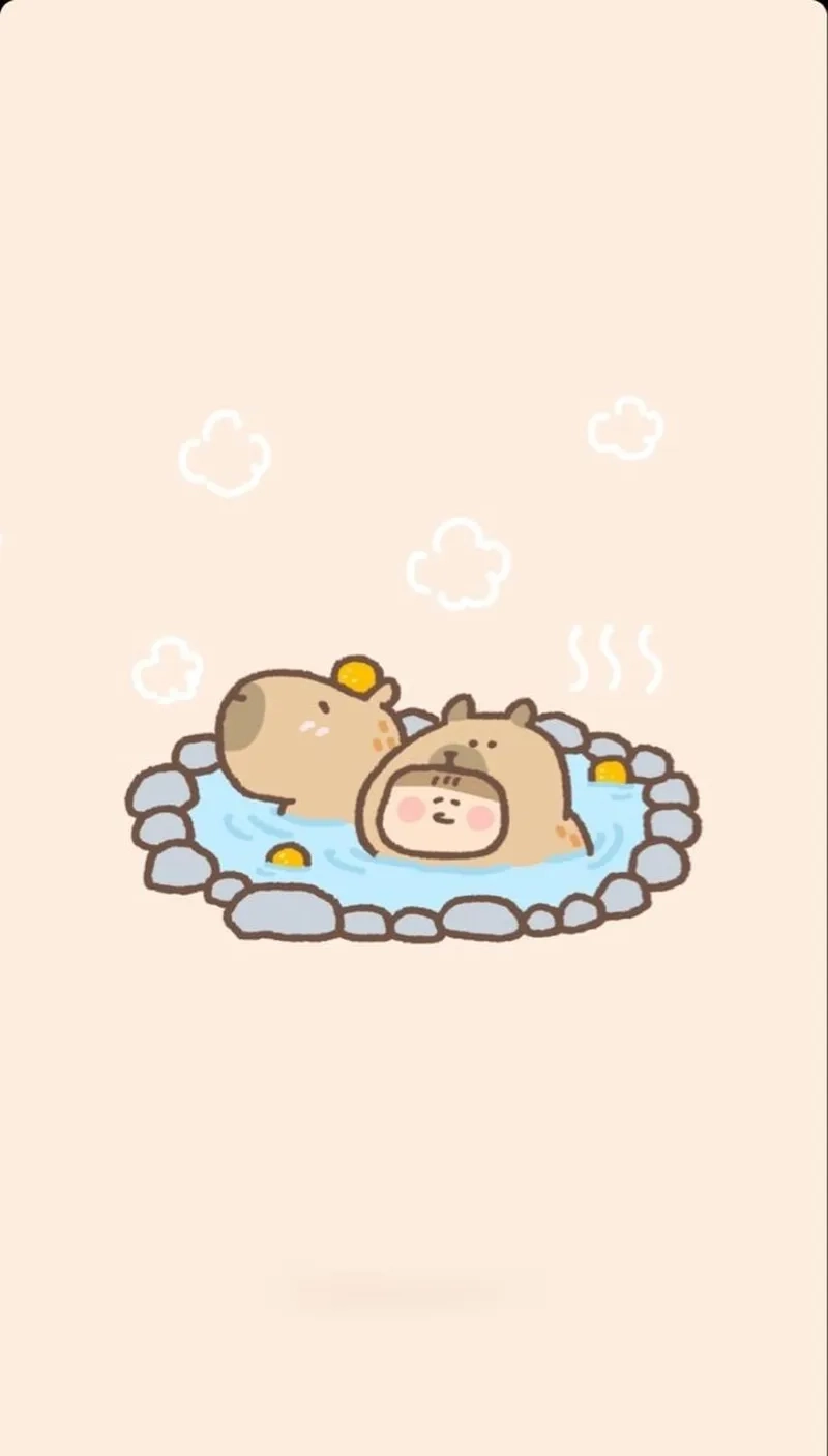 Capybara chibi phiên bản siêu dễ thương cho fan