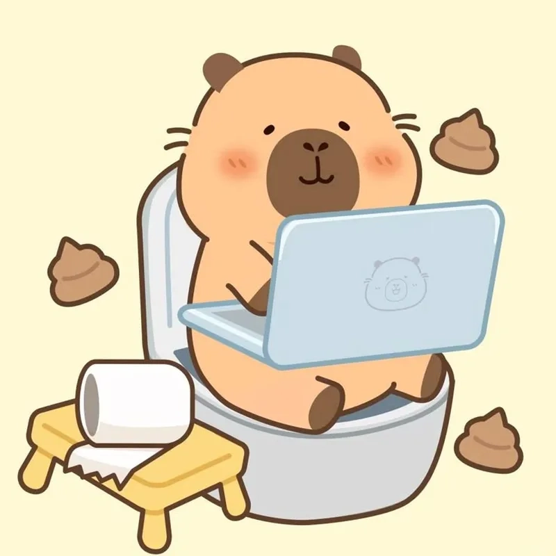 Capybara cute chibi hình ảnh đáng yêu nhất