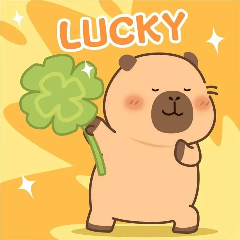 Hình nền capybara cute chibi cho điện thoại