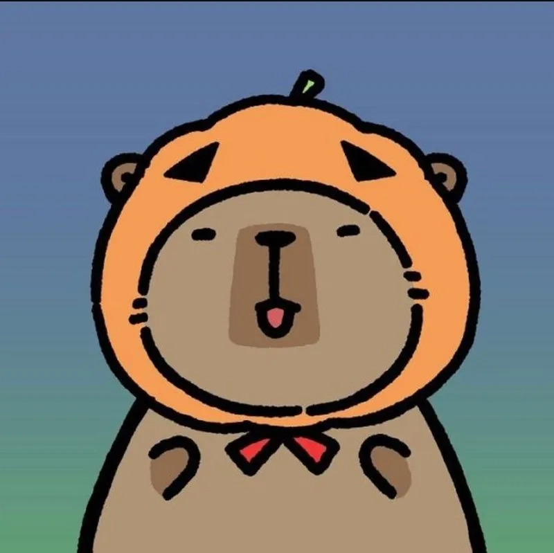 Ảnh capybara cute chibi làm hình bìa