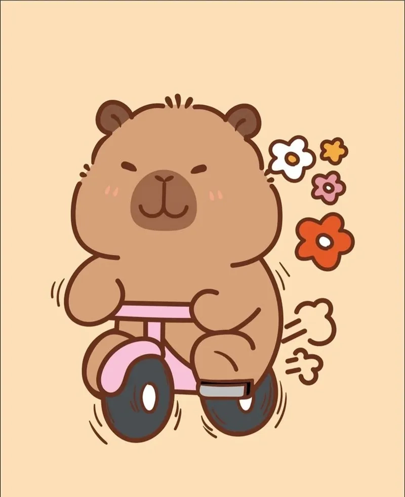 Hình ảnh capybara cute chibi chất lượng