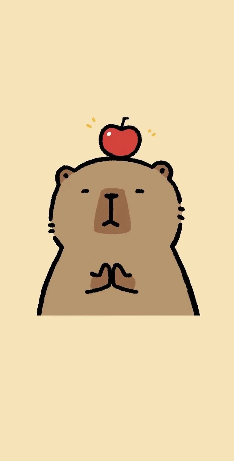 Hình ảnh capybara chibi ngộ nghĩnh