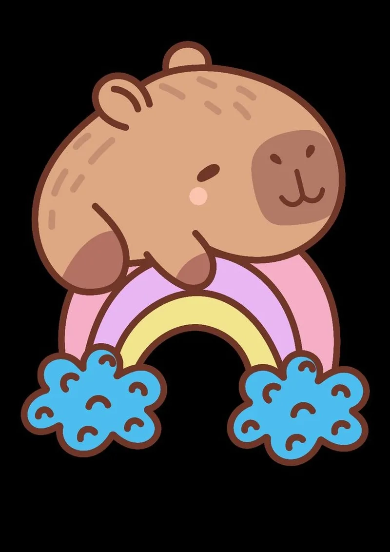 Avatar capybara chibi cute độc đáo