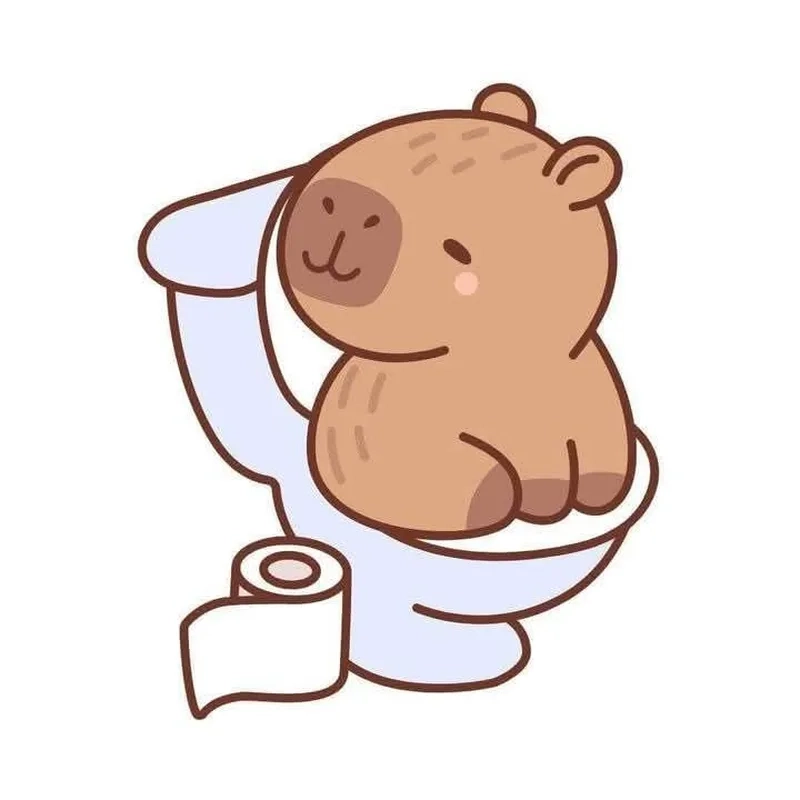 Chibi capybara drawing nghệ thuật