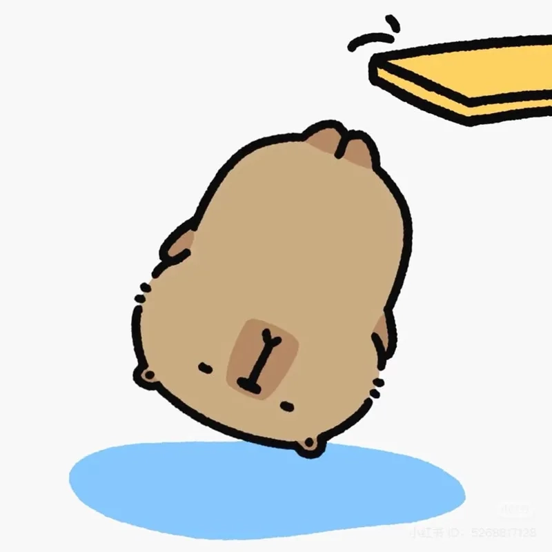 Hình capybara cute chibi dễ thương