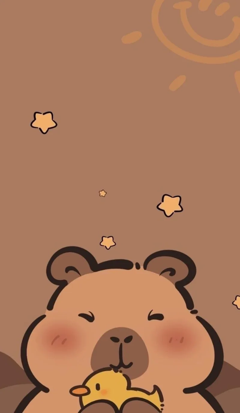 Capybara chibi avatar cá tính