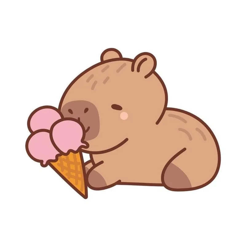 Ảnh chibi capybara chất lượng cao