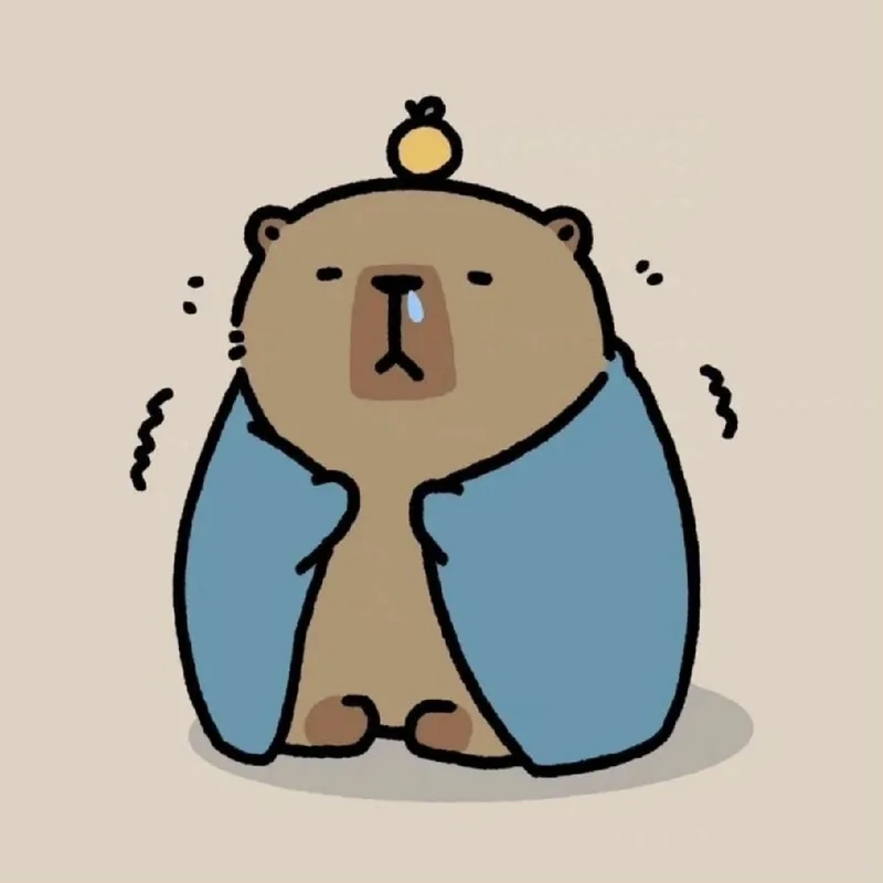 Chibi cute hình capybara chibi cute
