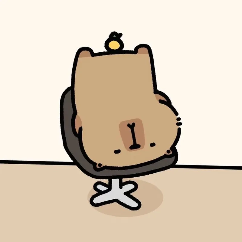 Hình nền capybara chibi cute chất lượng cao