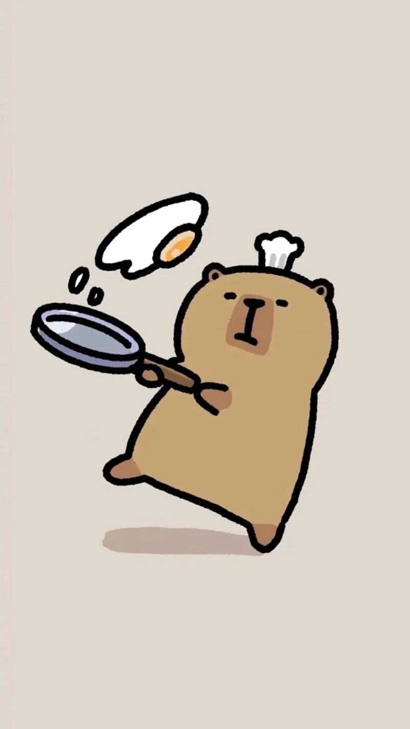 Avatar capybara chibi độc nhất cho MXH