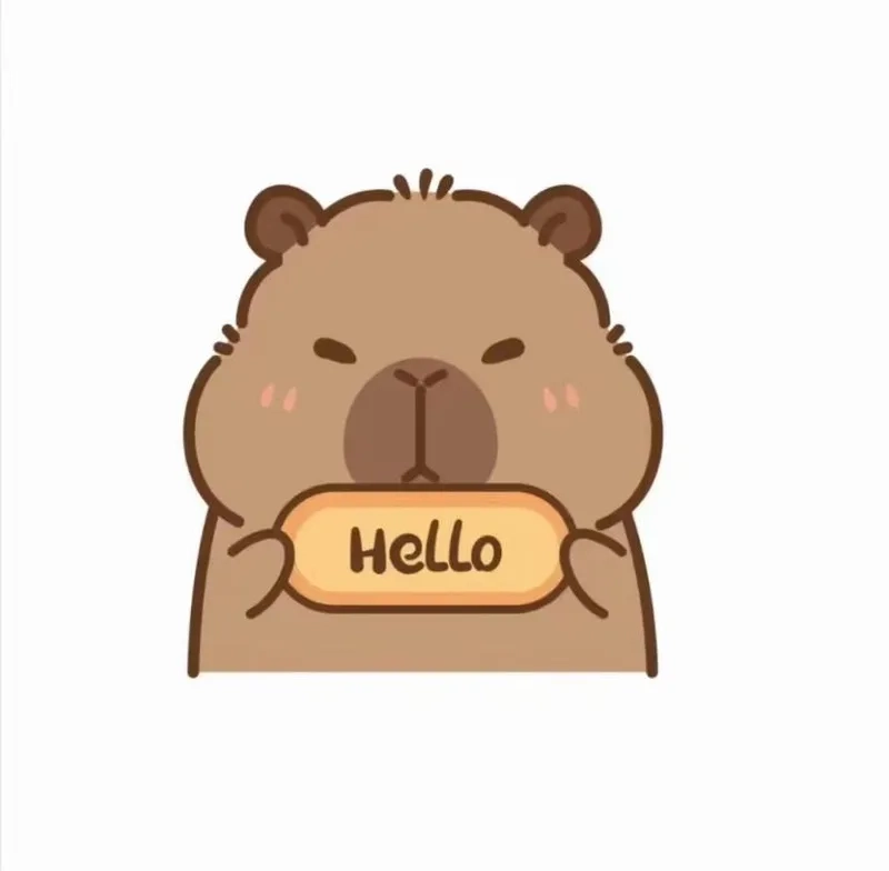 Hình ảnh nền hình ảnh nền capybara chibi cute
