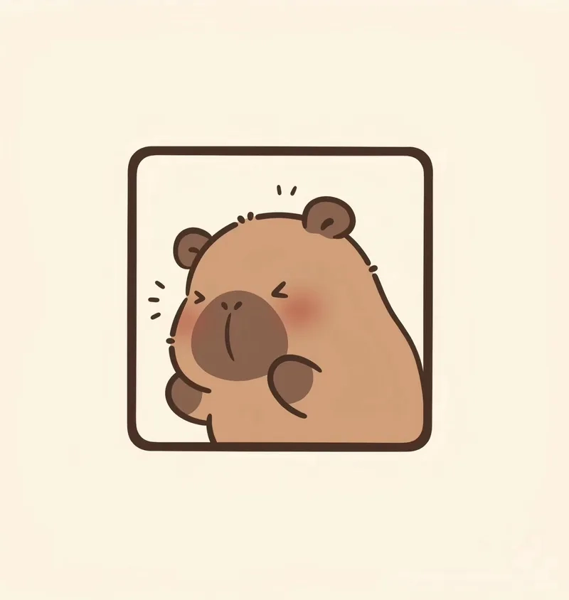 Ảnh cute ảnh capybara cute chibi chất lượng
