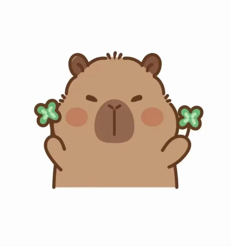 Hình nền hình nền capybara cute chibi HD