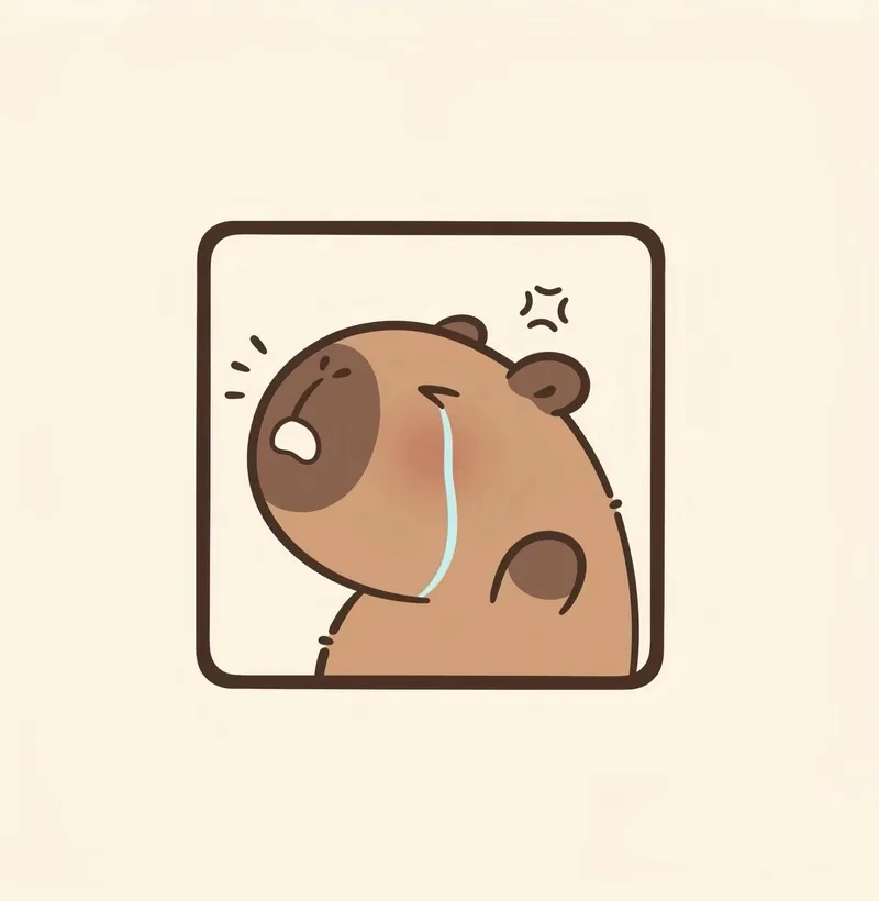 Chibi cute hình vẽ capybara chibi cute nghệ thuật