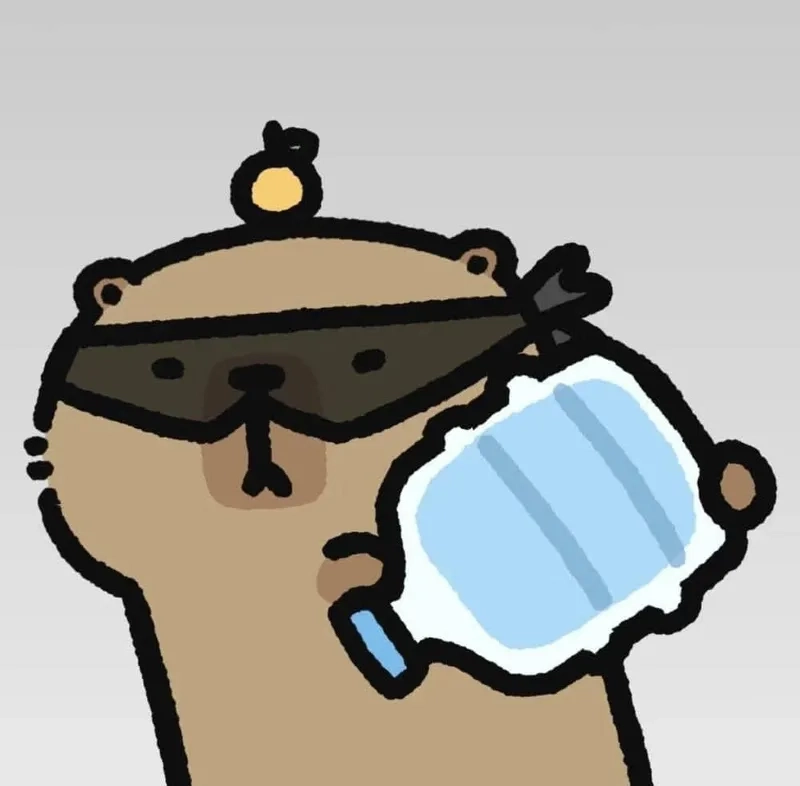 Avatar avatar hình capybara chibi đẹp