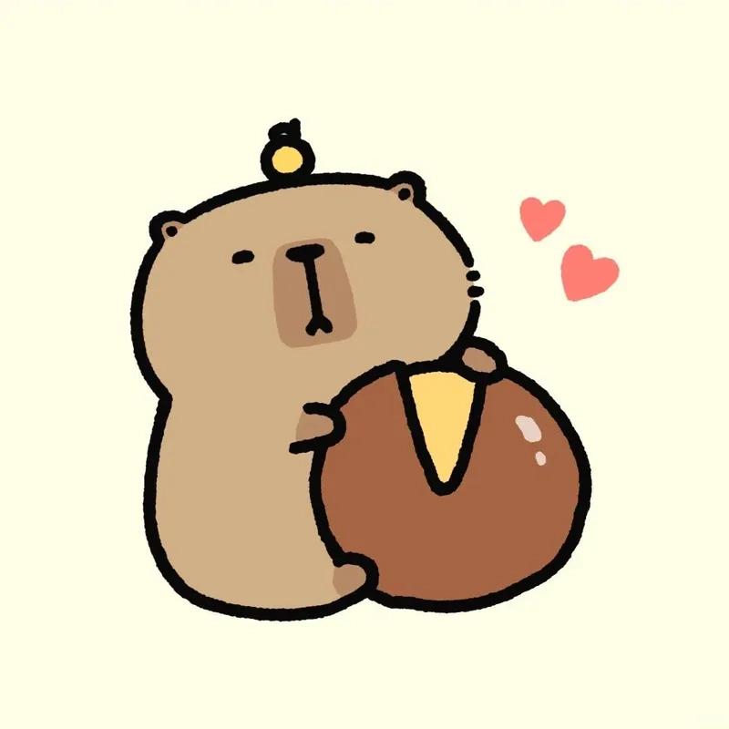 Chibi cute hình ảnh capybara cute chibi nghệ thuật