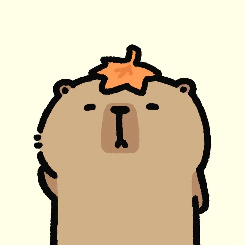 Hình ảnh chibi capybara đáng yêu