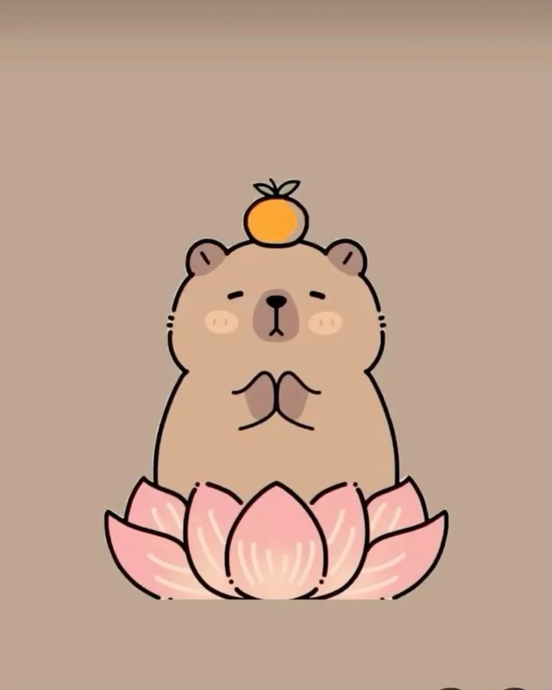 Capybara anime chibi phong cách Nhật Bản