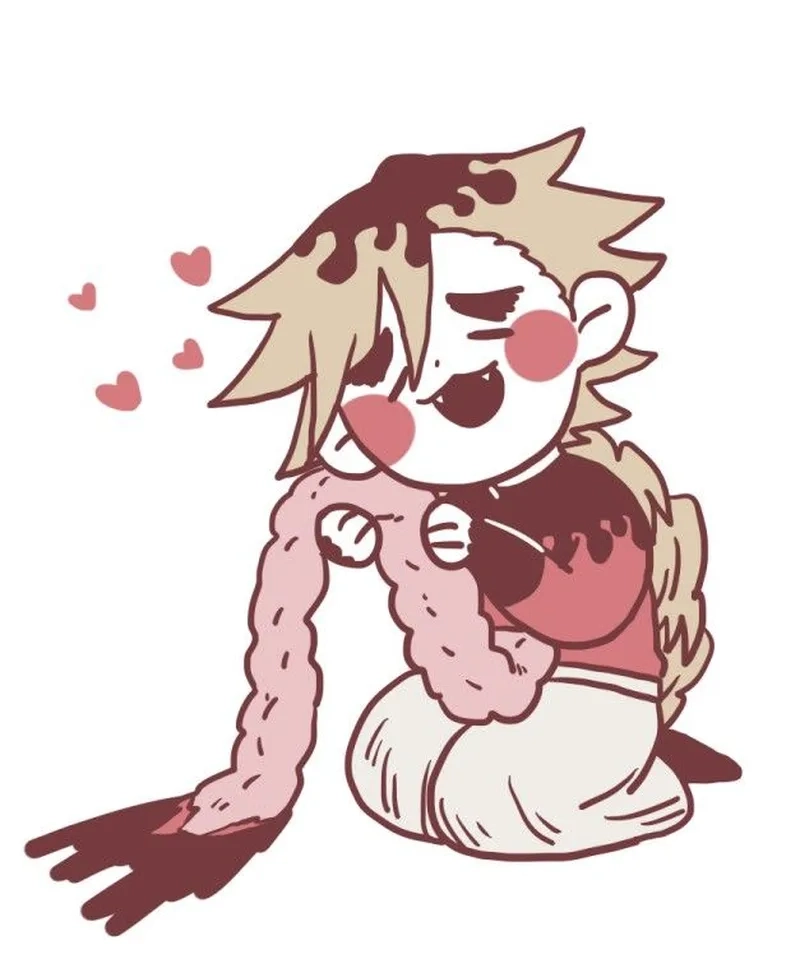 Shinobu x Douma chibi cặp đôi đáng yêu
