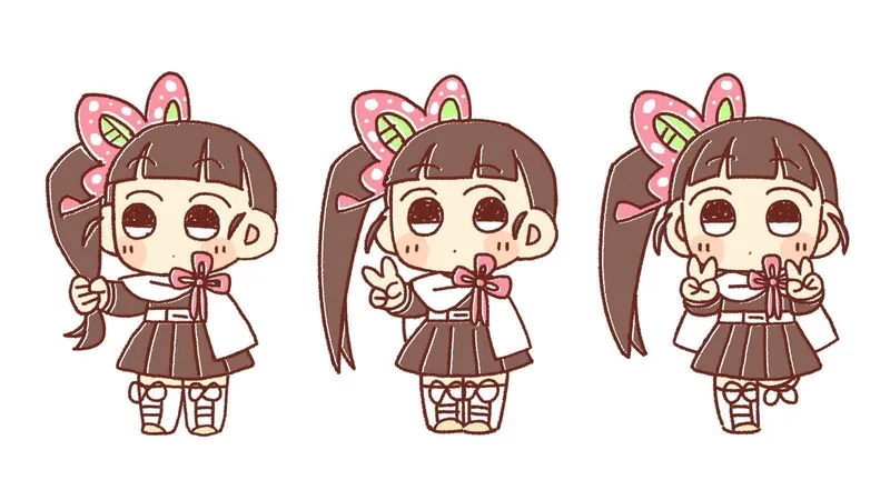 Ảnh Kanao chibi cute dễ thương làm hình nền điện thoại