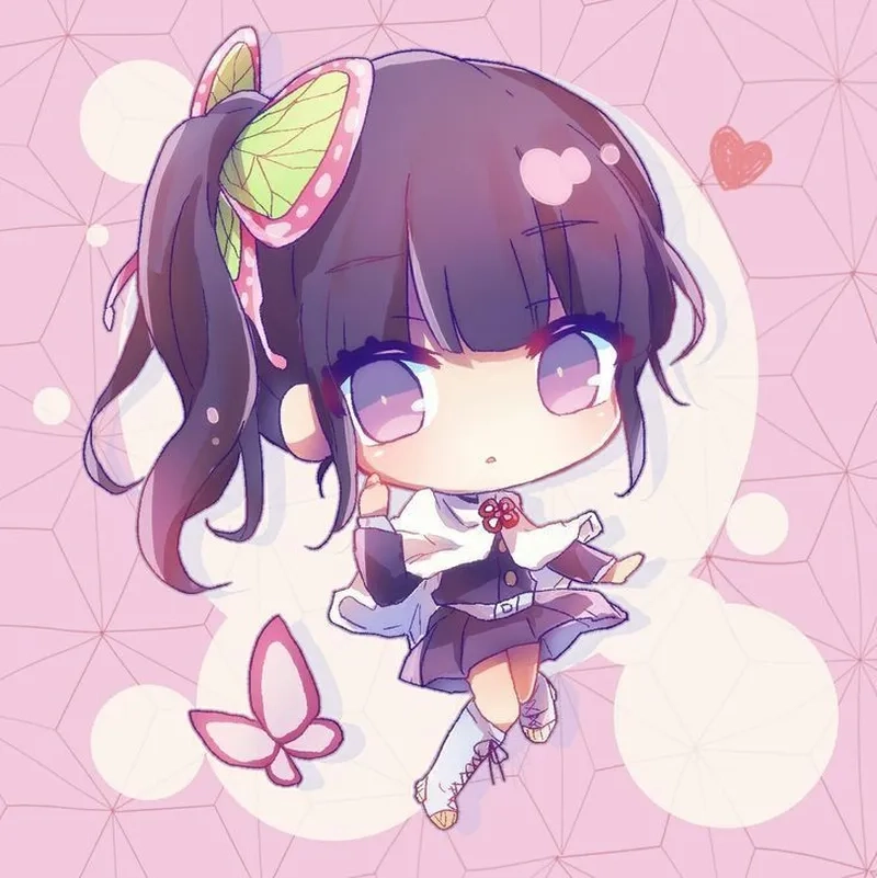 Kanao Tsuyuri chibi trong phiên bản official art