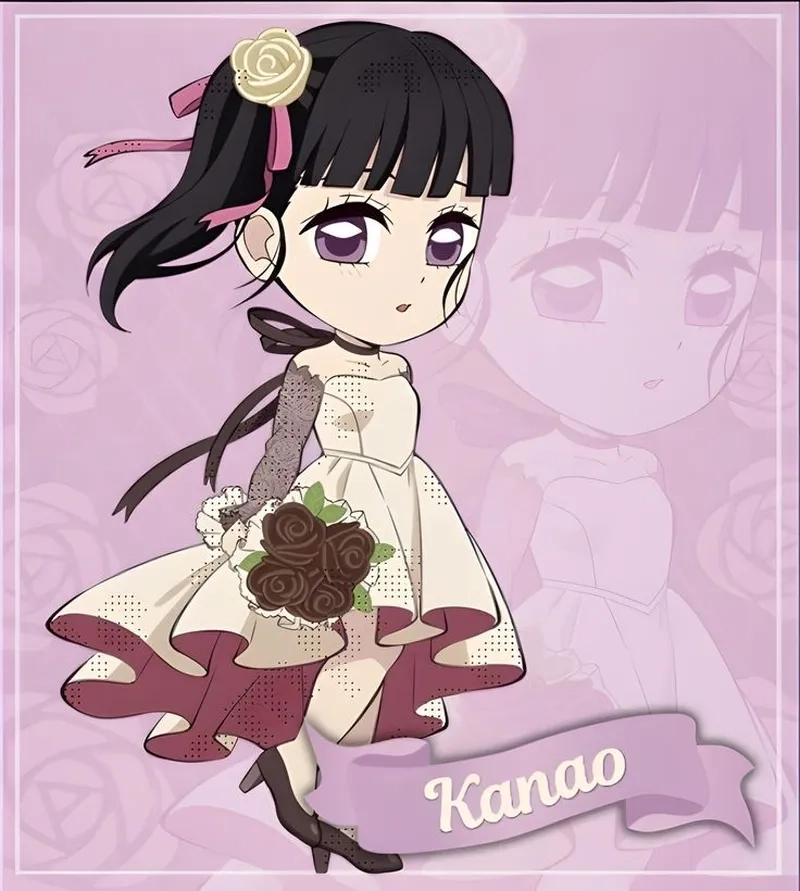 Demon Slayer chibi official art Kanao cực chất