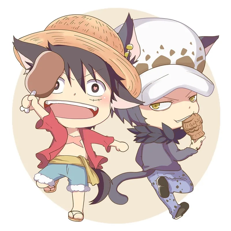 Kho hình One Piece chibi siêu dễ thương