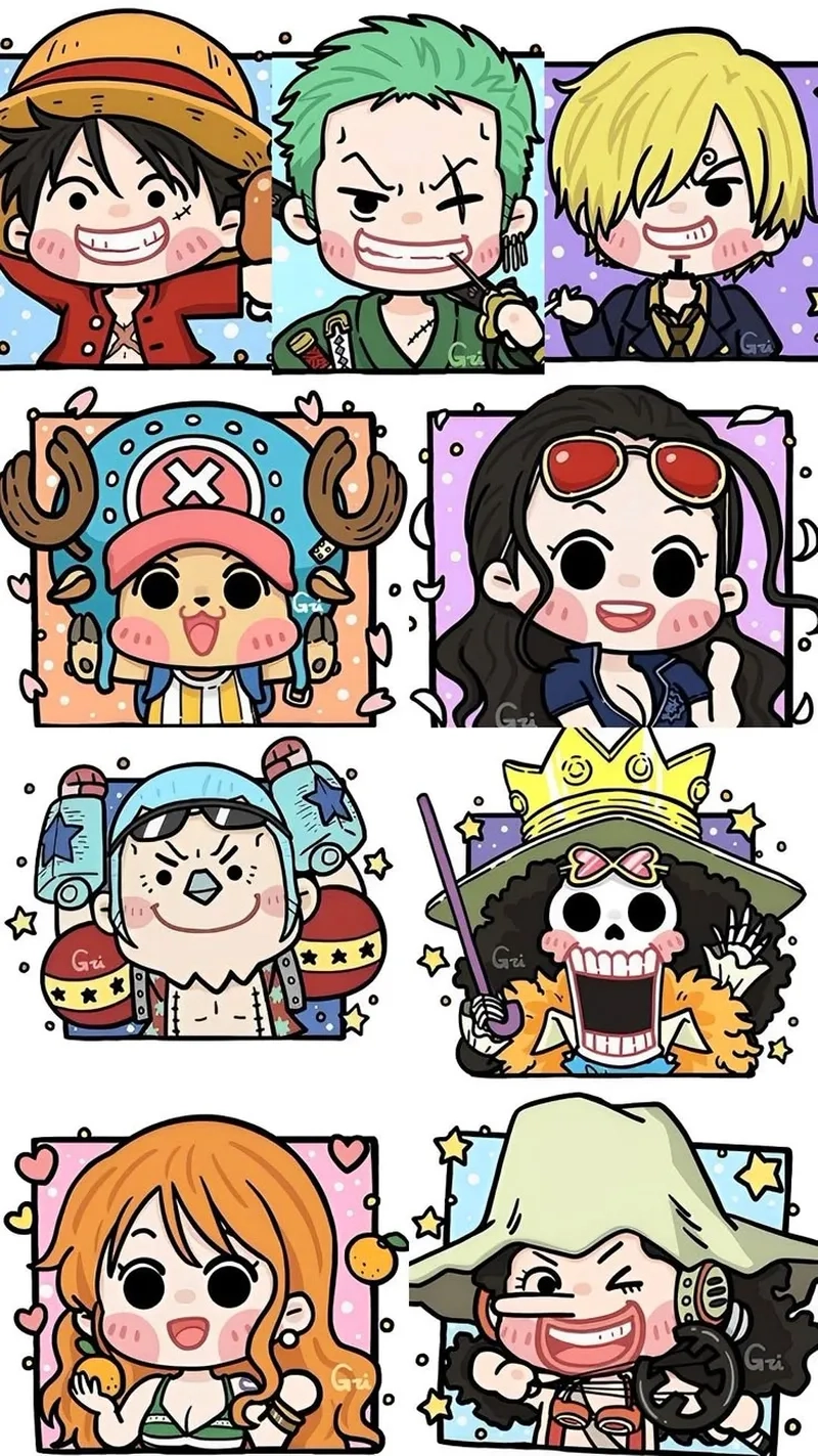 Top nhân vật One Piece chibi được yêu thích