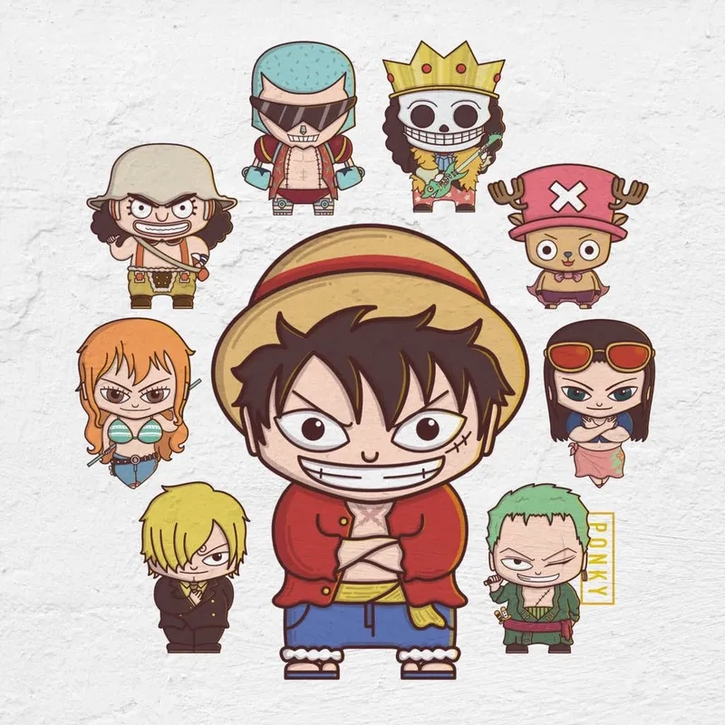 Phong cách anime chibi One Piece độc đáo