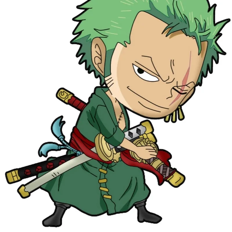 Thiết kế One Piece chibi head độc đáo