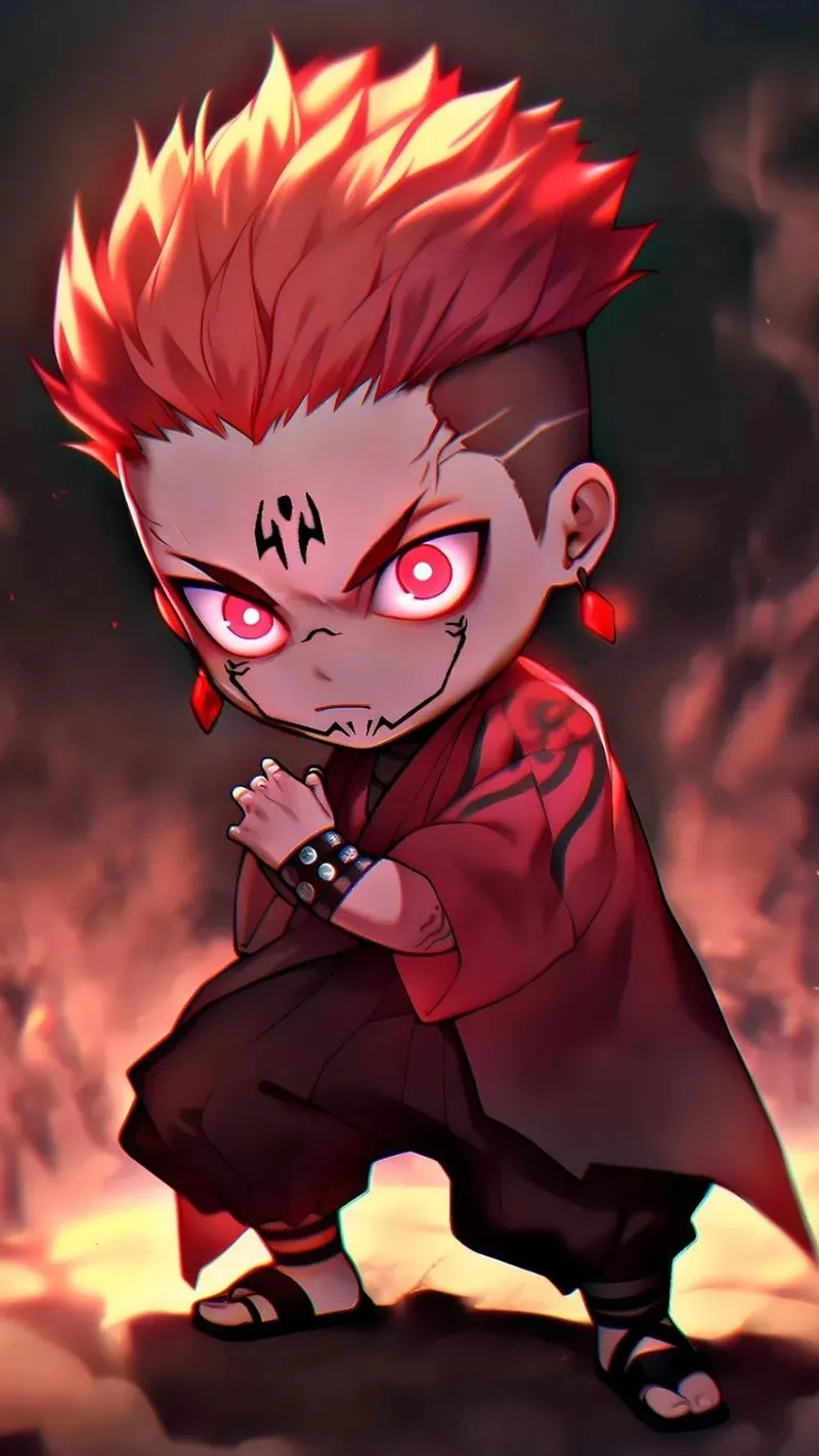 Chibi Sukuna trong phiên bản dễ thương nhất