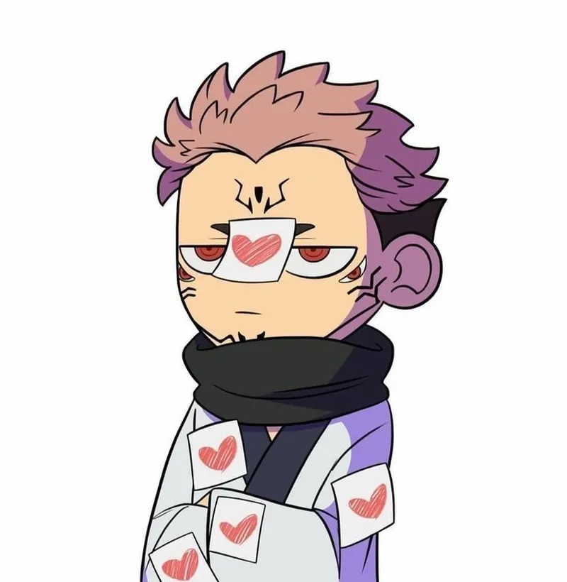 Avatar Sukuna chibi độc đáo cho mạng xã hội