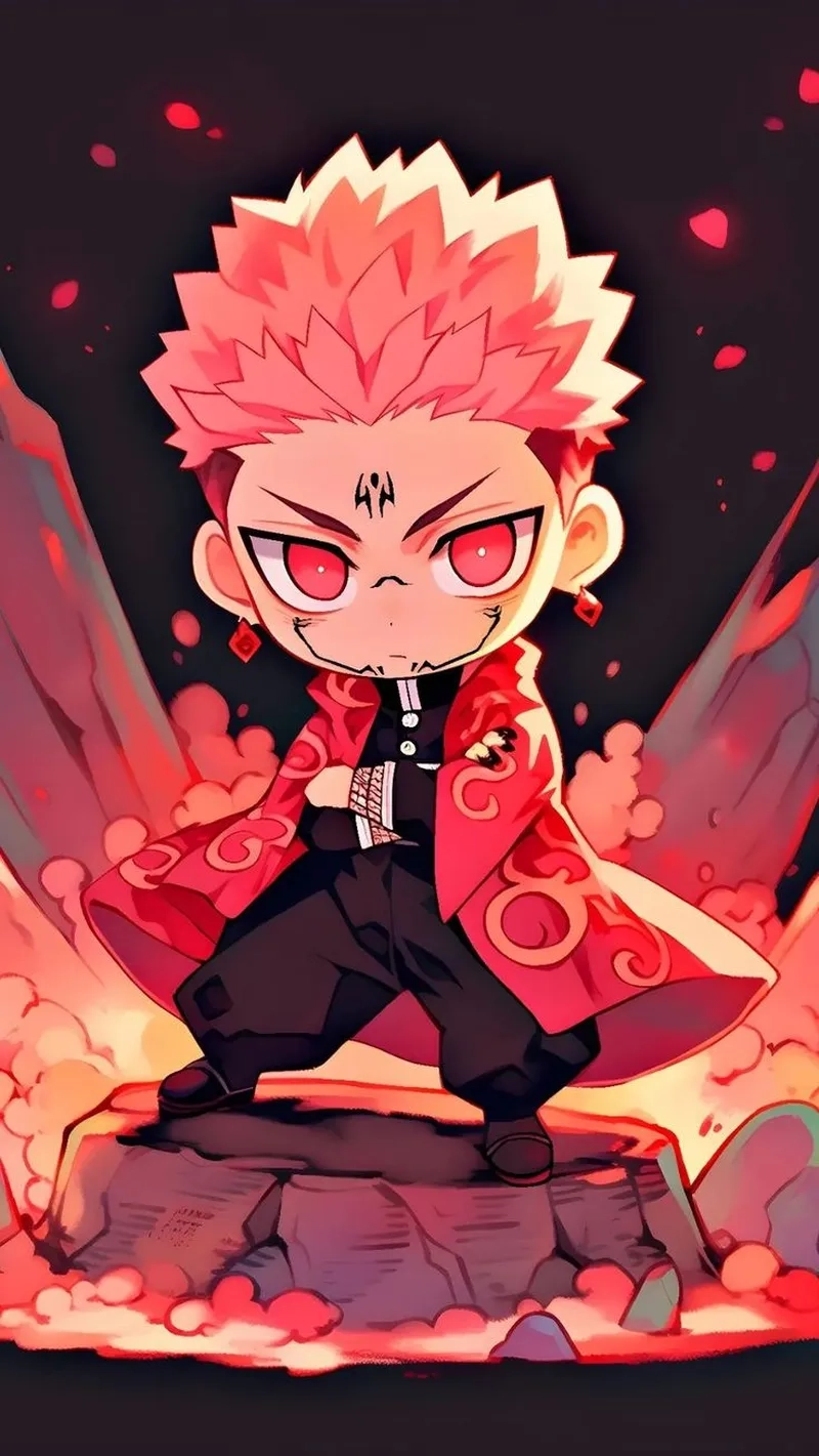 Sukuna chibi cat phiên bản mèo đáng yêu